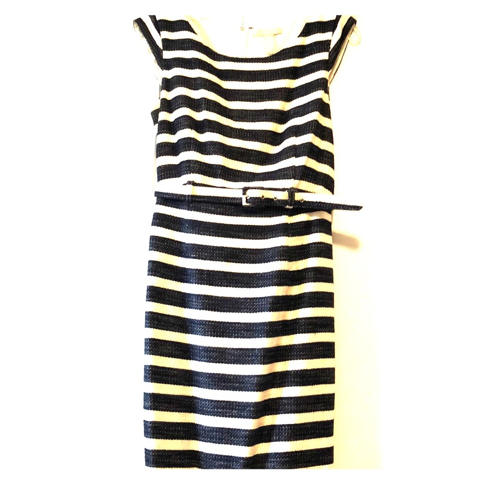 Banana Republic Striped, course belted dress
